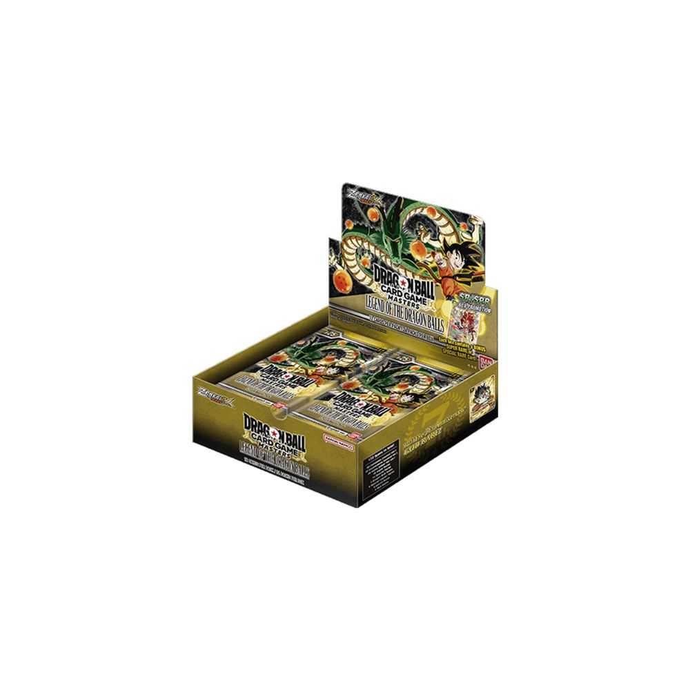 The image shows a Dragon Ball Super Card Game Masters Legend of the Dragon Balls BT25 Booster Box. Sergio’s Collection.