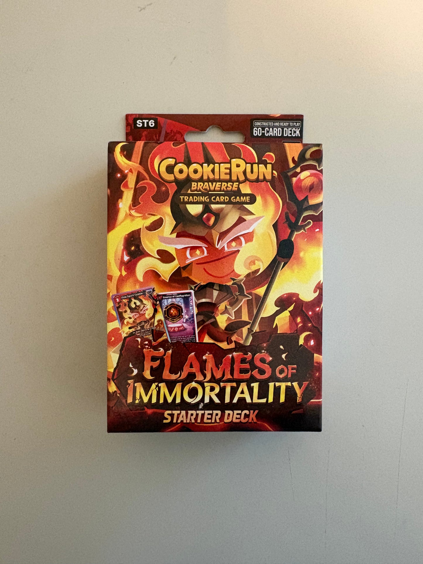 CookieRun TCG Legendary Cookie Starter Deck Red featuring characters and themes from the CookieRun universe